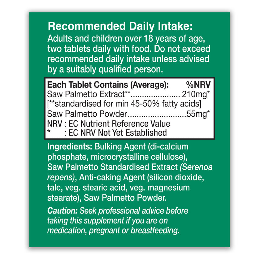 HealthAid Saw Palmetto Tablets