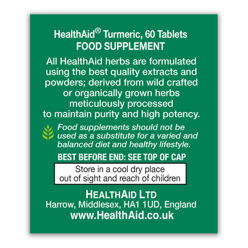 HealthAid Turmeric Tablets 750mg