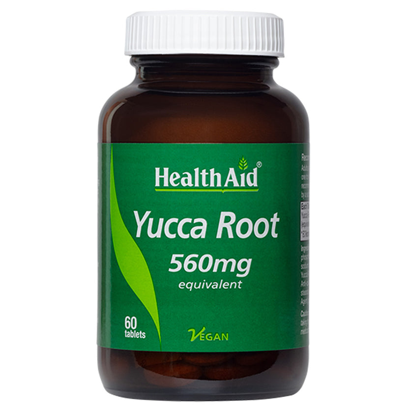 HealthAid Yucca Root 560mg equivalent Tablets