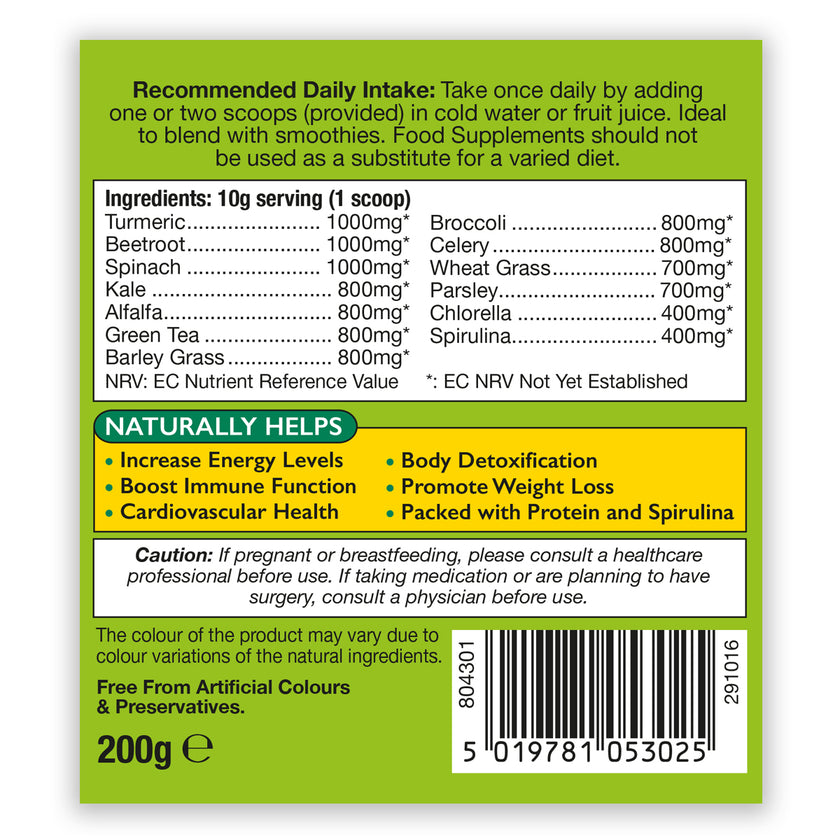 HealthAid SuperGreens Powder 200g