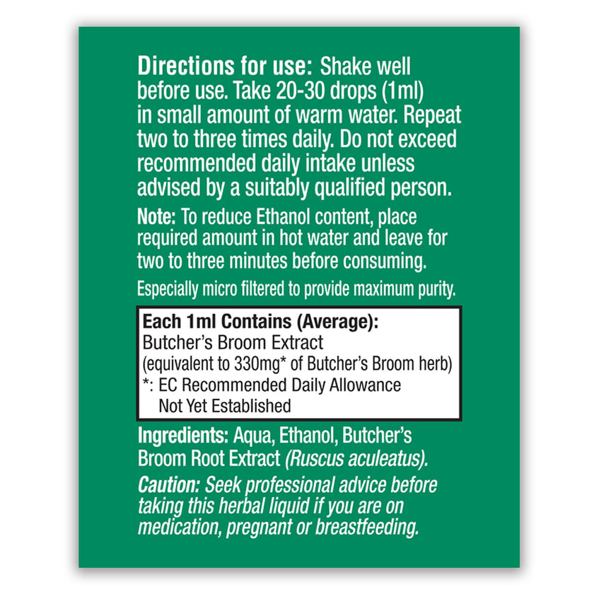 HealthAid Butcher's Broom (Ruscus aculeatus) Herbal Liquid