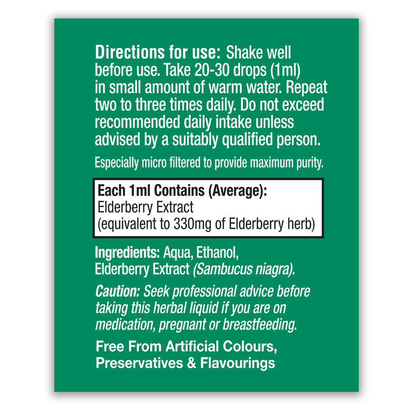 HealthAid Elderberry (Sambucus nigra) Liquid