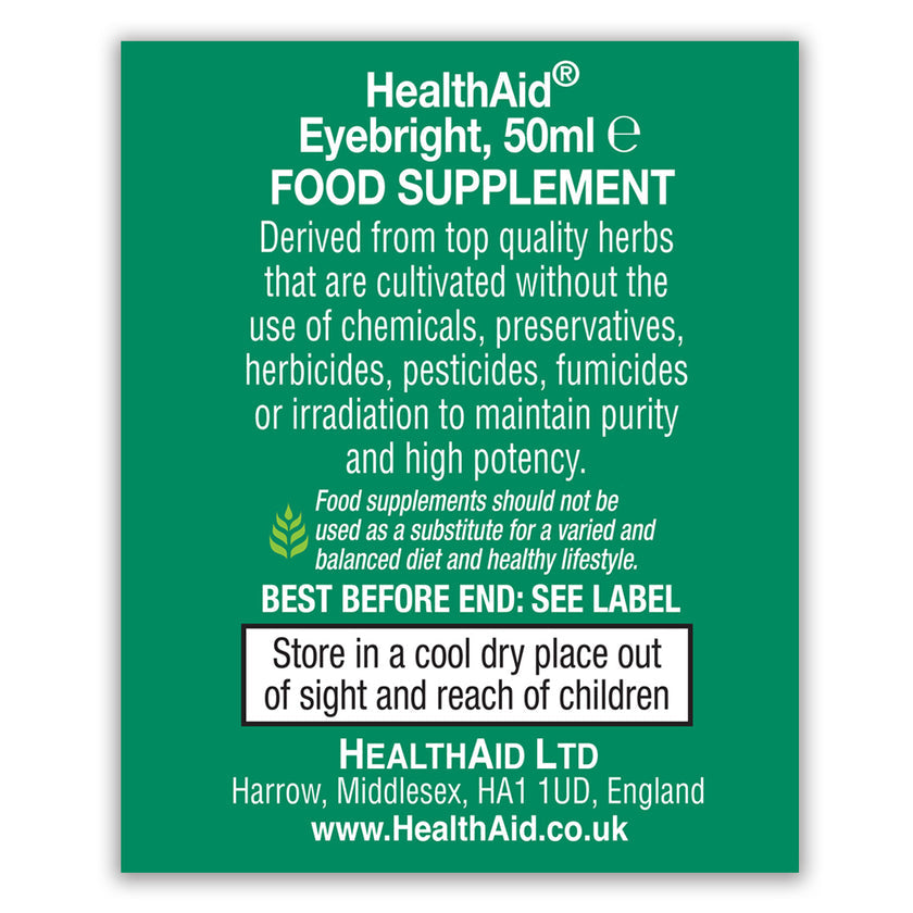 HealthAid Eyebright (Euphrasia officinalis) Liquid