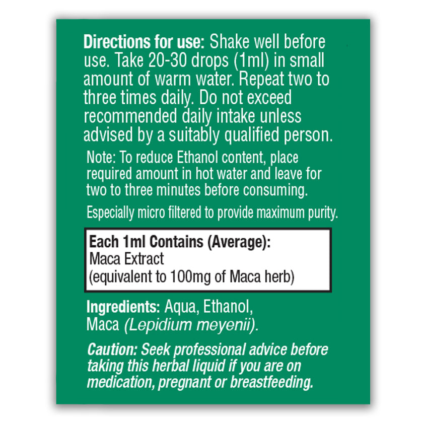 HealthAid Maca (Lepidium meyenii) Liquid