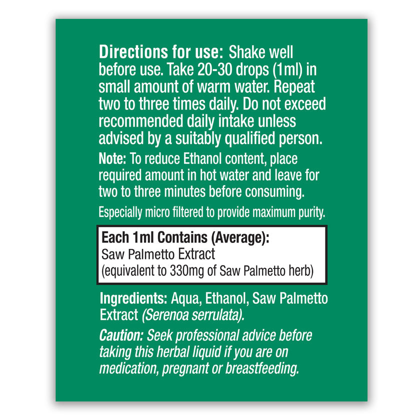 HealthAid Saw Palmetto (Serenoa serrulata) Liquid