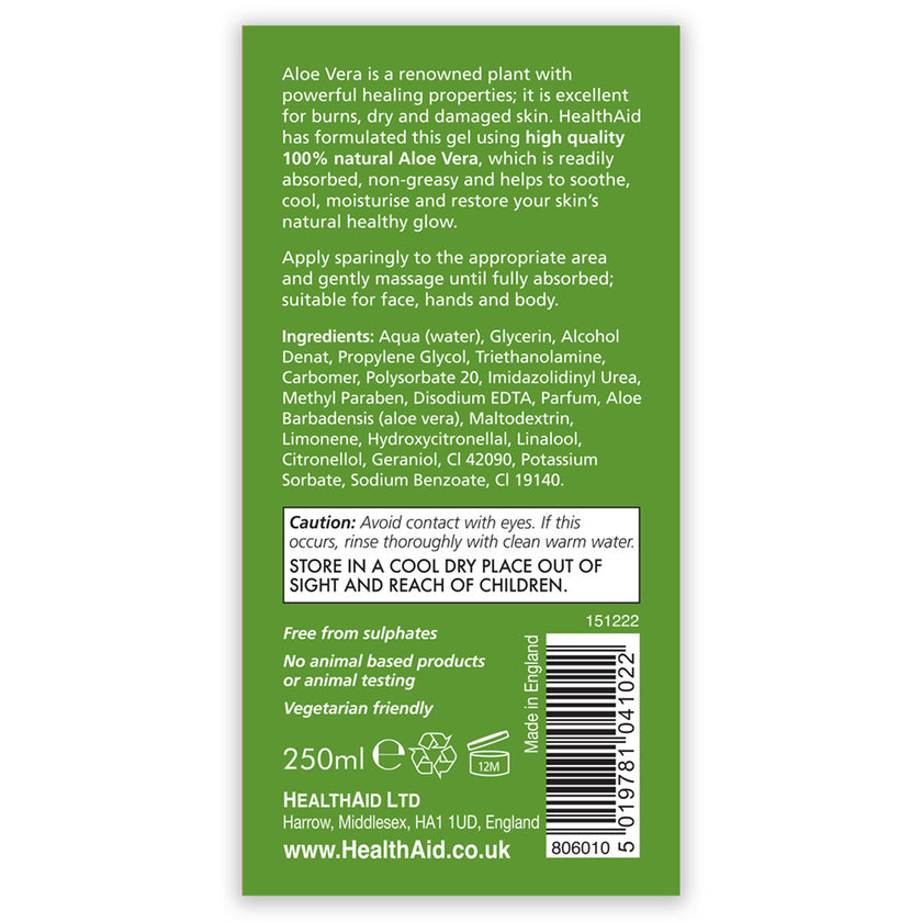 HealthAid Aloe Vera Gel