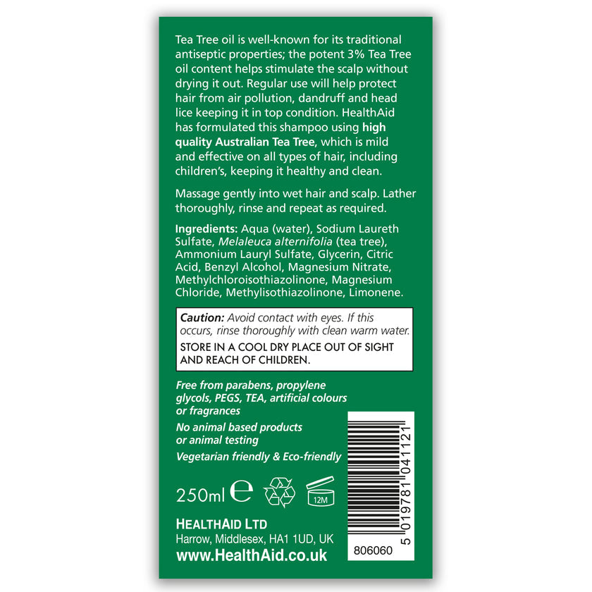 HealthAid Tea Tree Shampoo