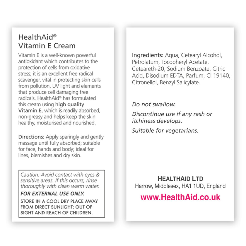 HealthAid Vitamin E Cream