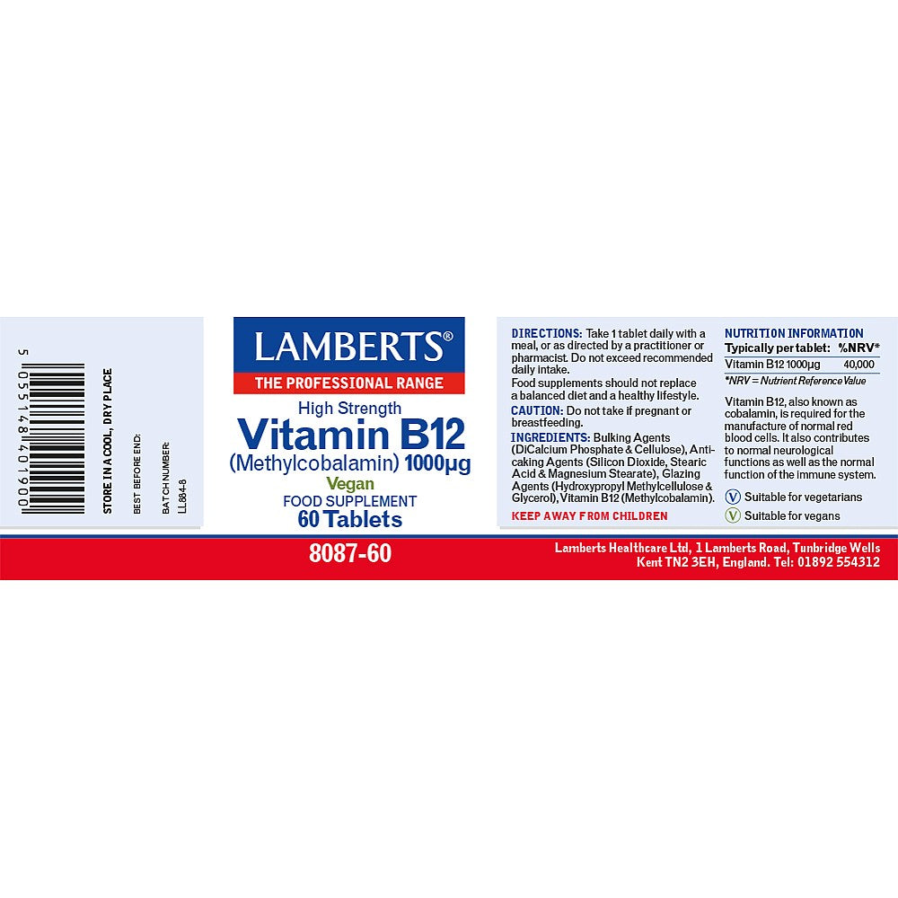 Lamberts Vitamin B12 1000ug