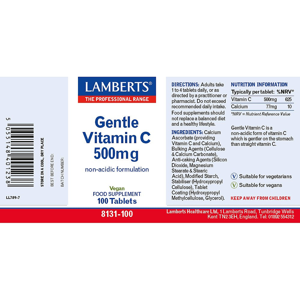 Lamberts Gentle Vitamin C 500mg