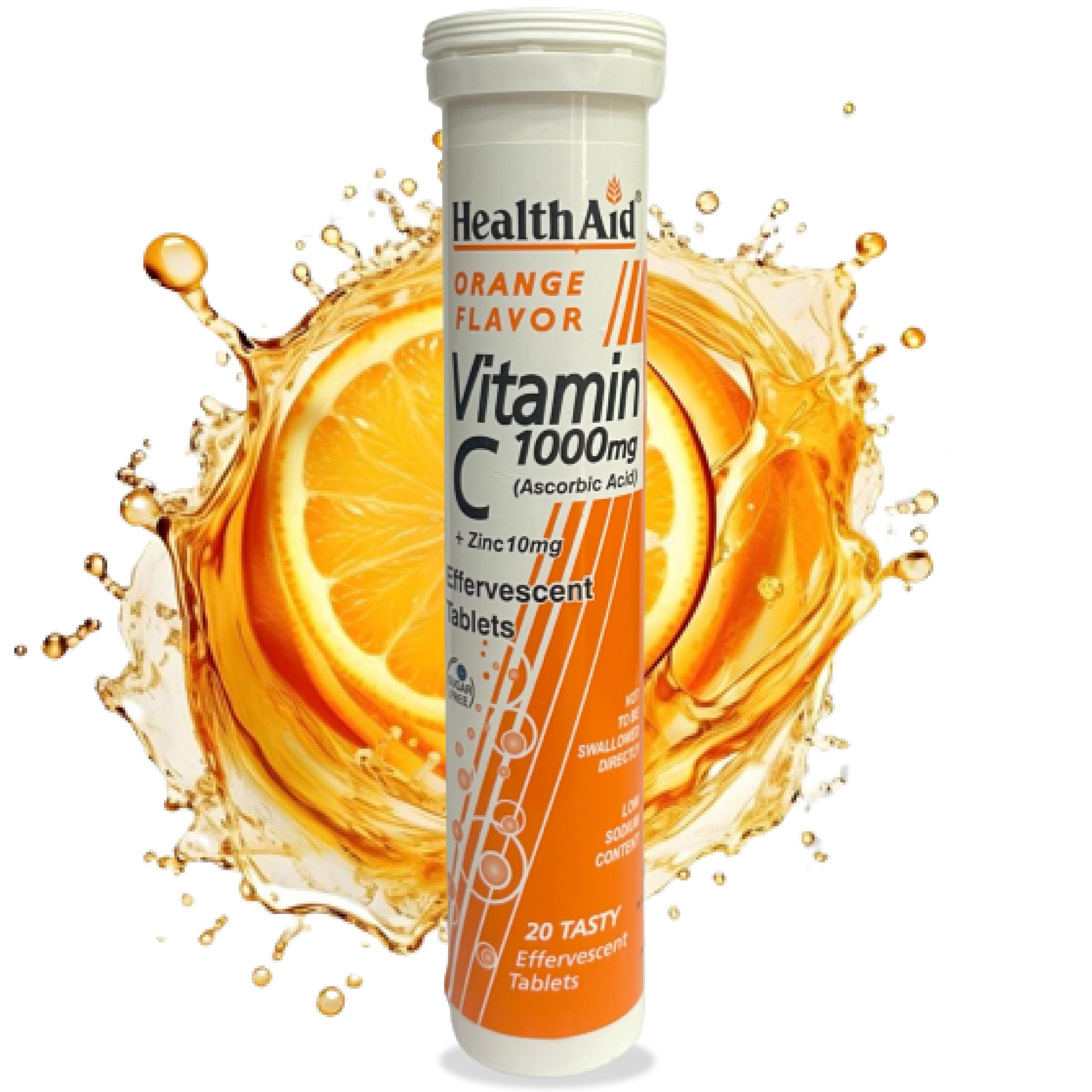 HealthAid Vitamin C 1000mg - Effervescent (Orange Flavour)