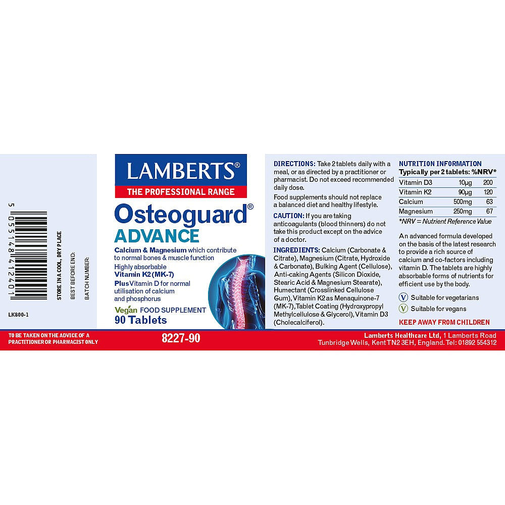 Lamberts Osteoguard® Advance 90 tablets