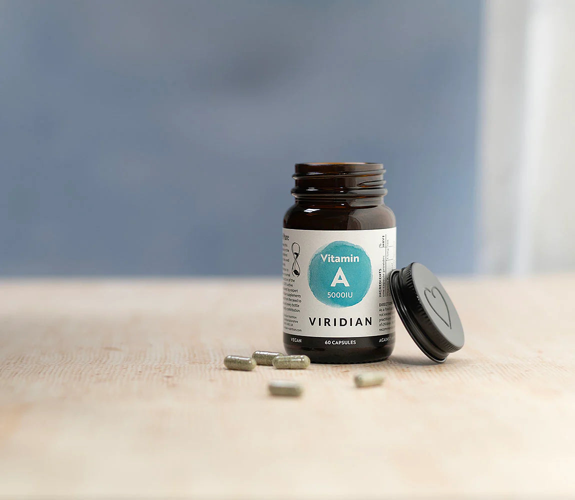 Viridian Vitamin A 5000IU 60 Capsules image 1