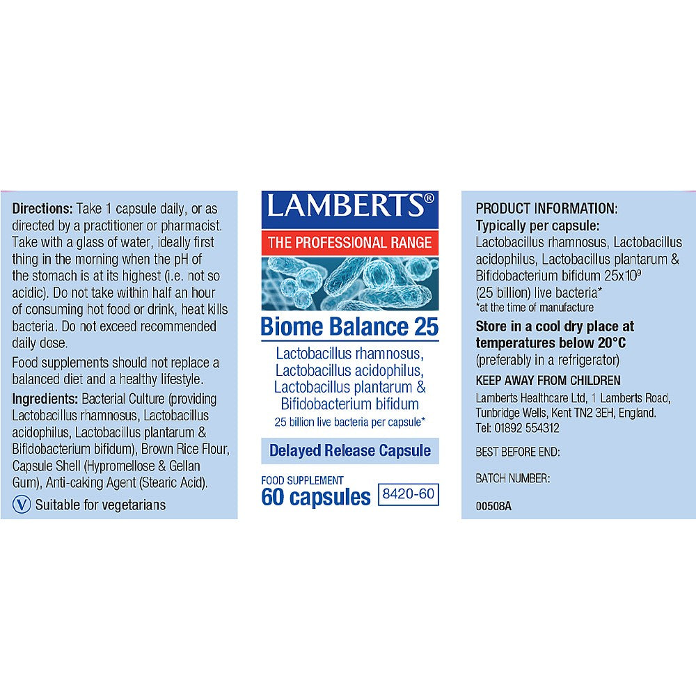 Lamberts Biome Balance 25 60 Capsules