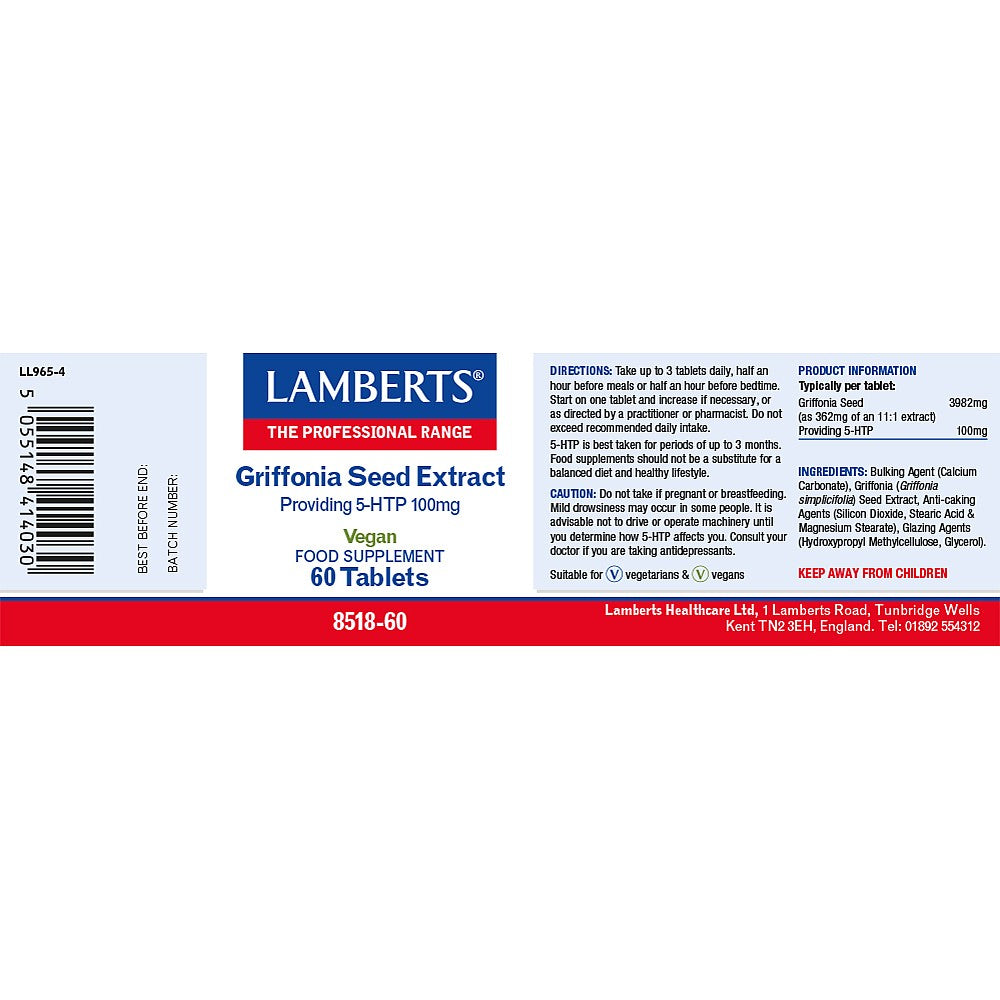 Lamberts Griffonia Seed Extract (5HTP 100mg)