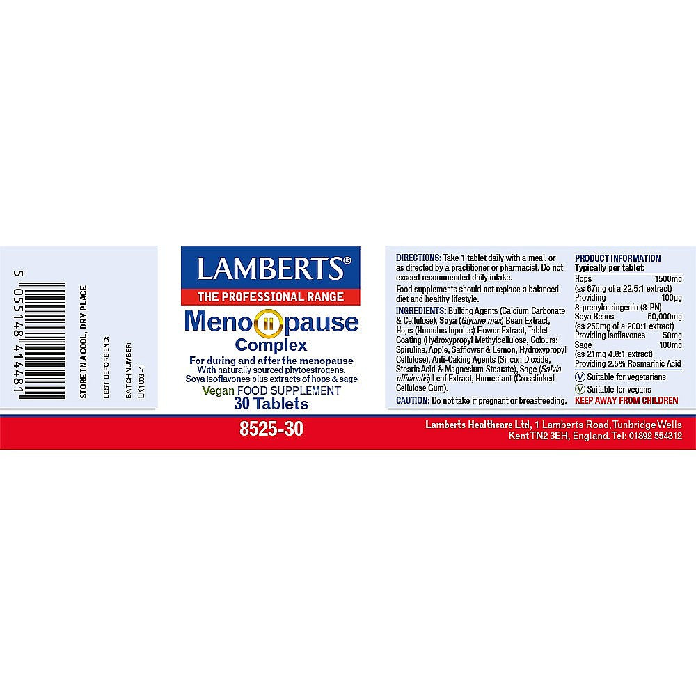 Lamberts Meno-Pause Complex 30 tablets