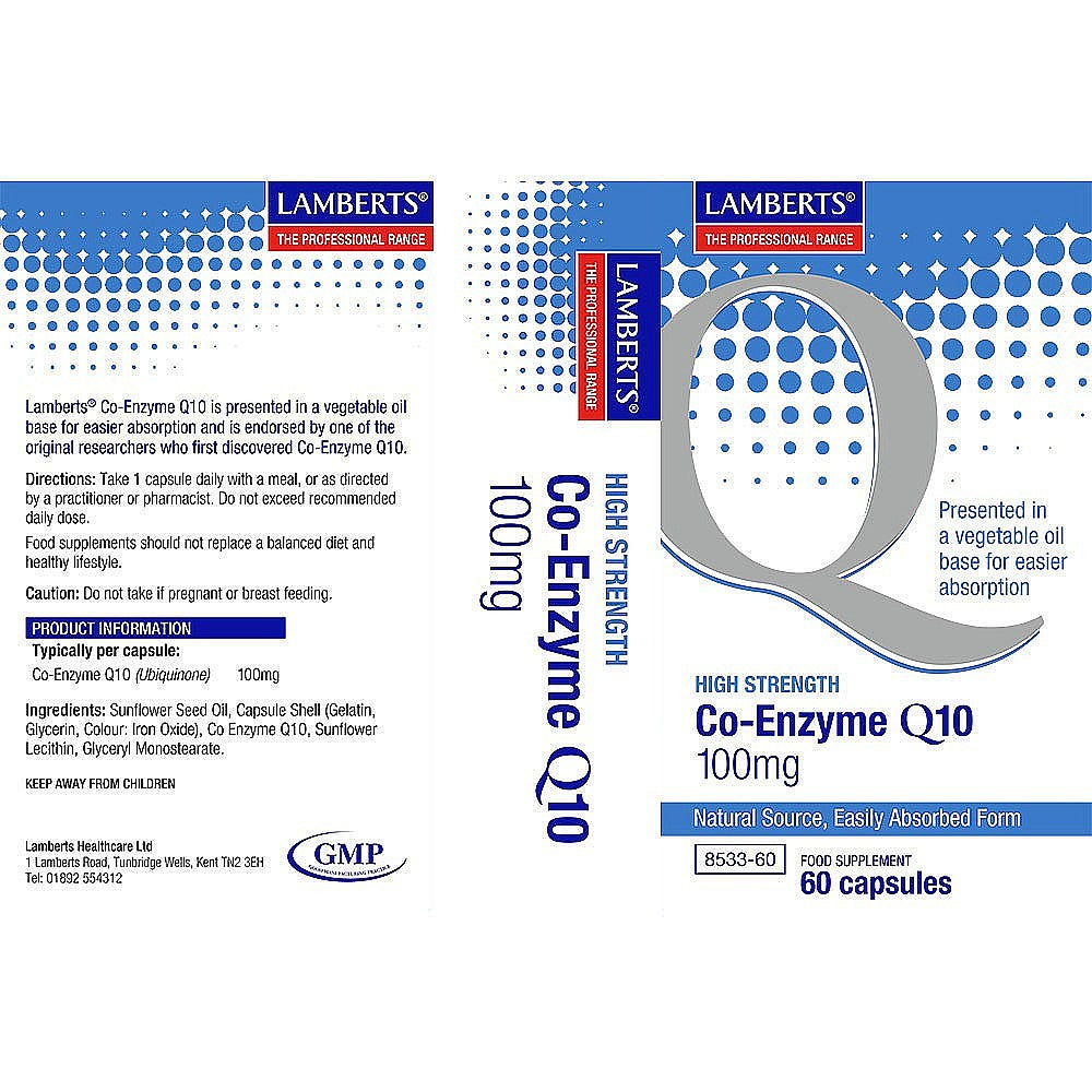 Lamberts Co-Enzyme Q10 100mg