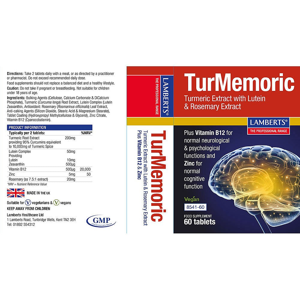 Lamberts TurMemoric 60 tablets