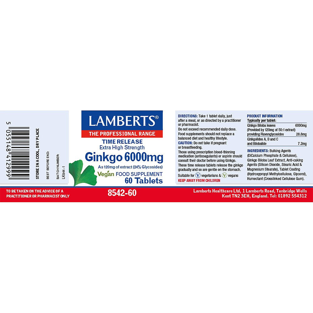 Lamberts Ginkgo 6000mg