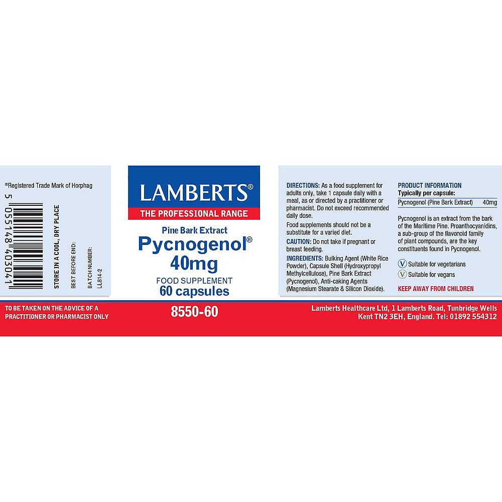 Lamberts Pycnogenol® 60 capsules