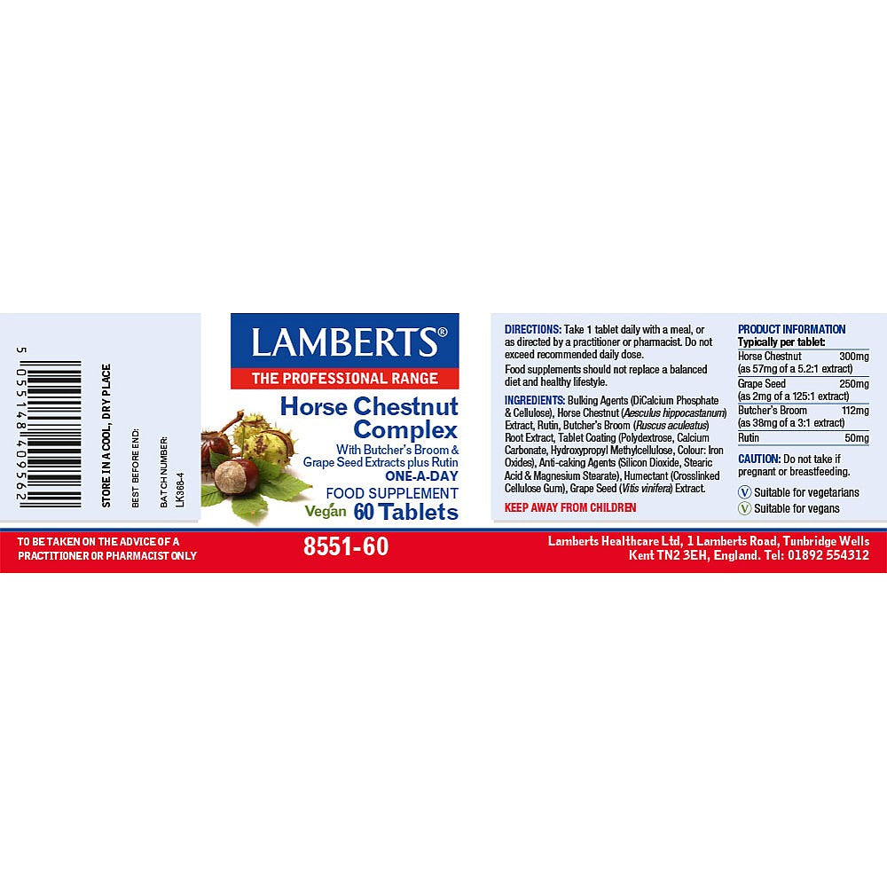 Lamberts Horse Chestnut Complex 60 tablets