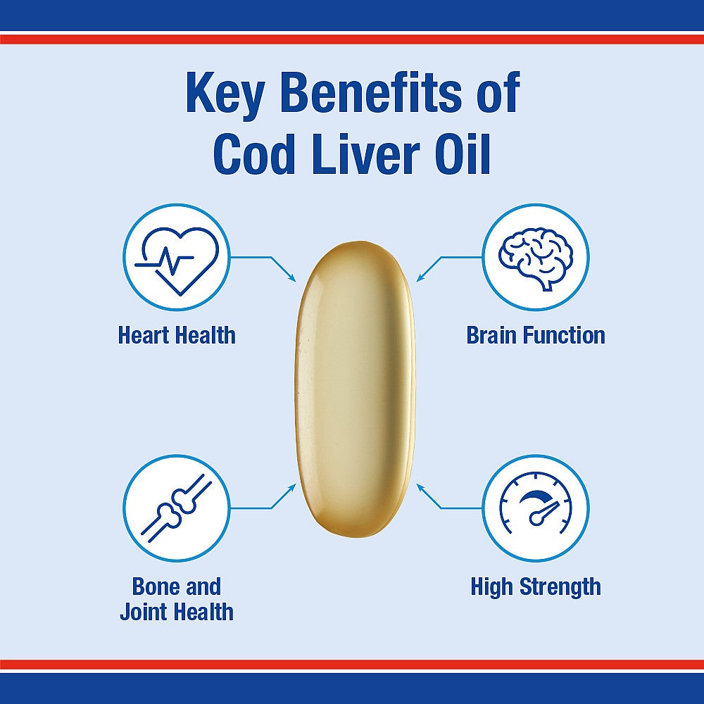 Lamberts Cod Liver Oil 1000mg 180 Capsules