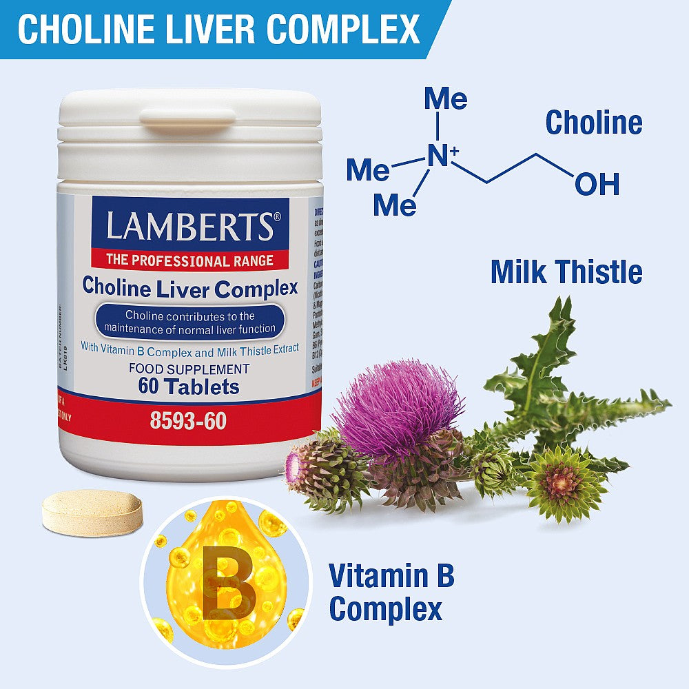 Lamberts Choline Liver Complex 60 Tablets