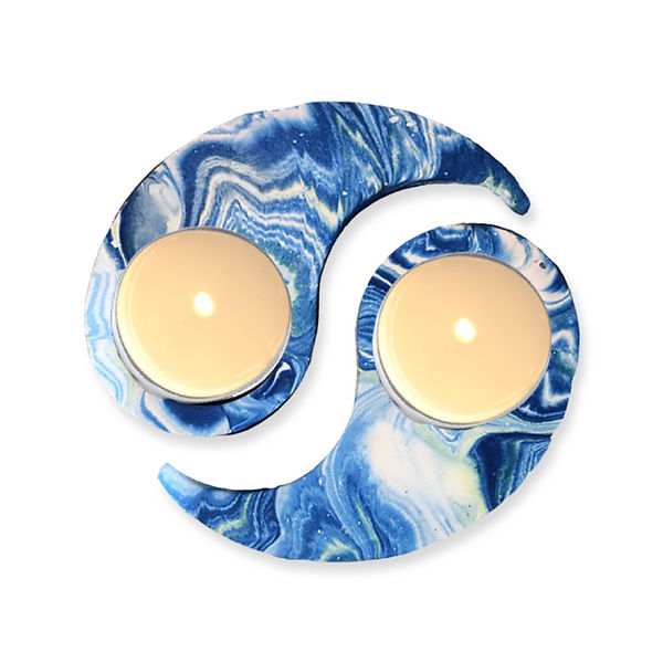 Corin Craft Ying and Yang Sea Lily Tea Light Holders