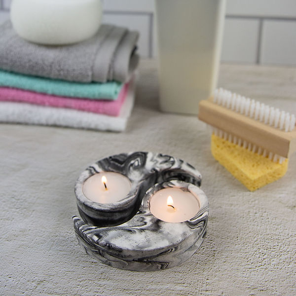 Corin Craft Ying and Yang Aphrodite Tea Light Holders