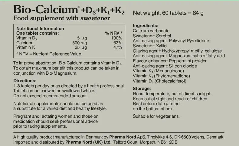 Pharma Nord Bio-Calcium+D3+K1+K2