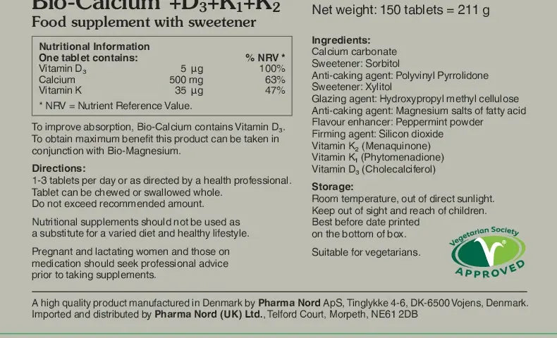 Pharma Nord Bio-Calcium+D3+K1+K2