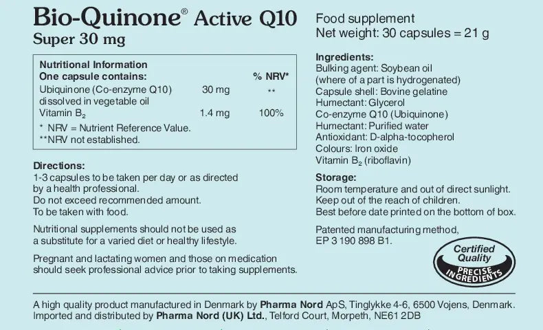 Pharma Nord Bio-Quinone Active Q10 Super 30mg