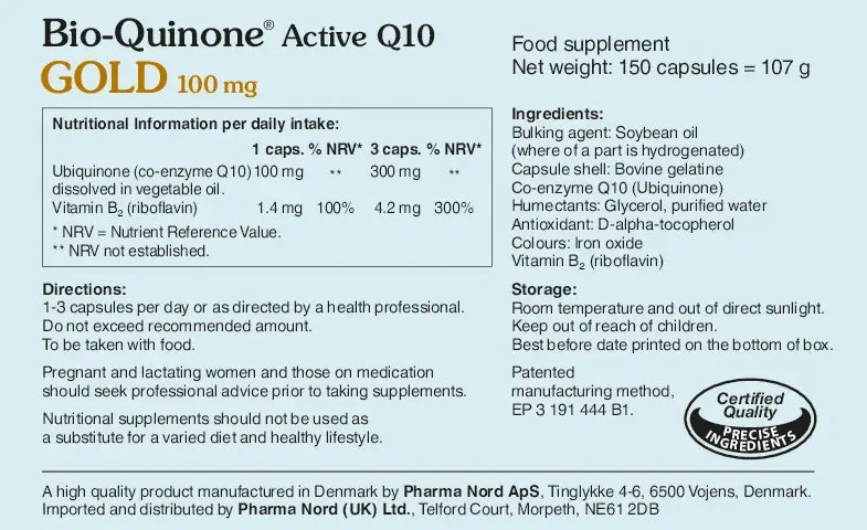 Pharma Nord Bio-Quinone Active Q10 GOLD 100mg