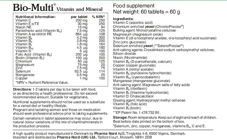 Pharma Nord Bio-Multi Vitamin and Minerals
