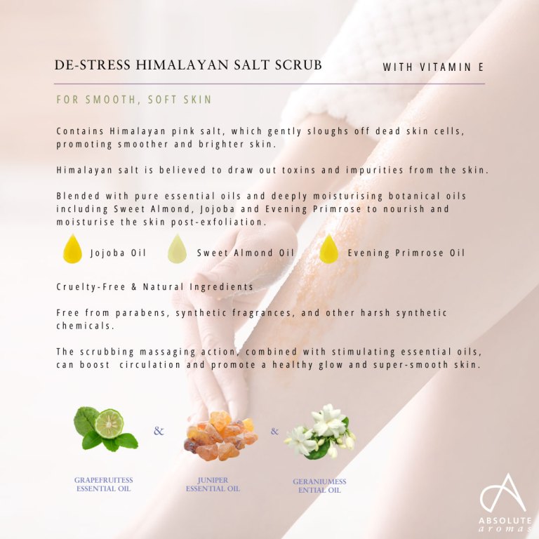 Absolute Aromas De-Stress Himalayan Salt Scrub
