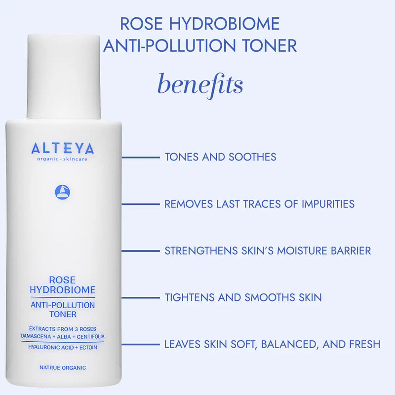Alteya Organics Organic Anti-pollution Toner Rose Hydrobiome 120 Ml
