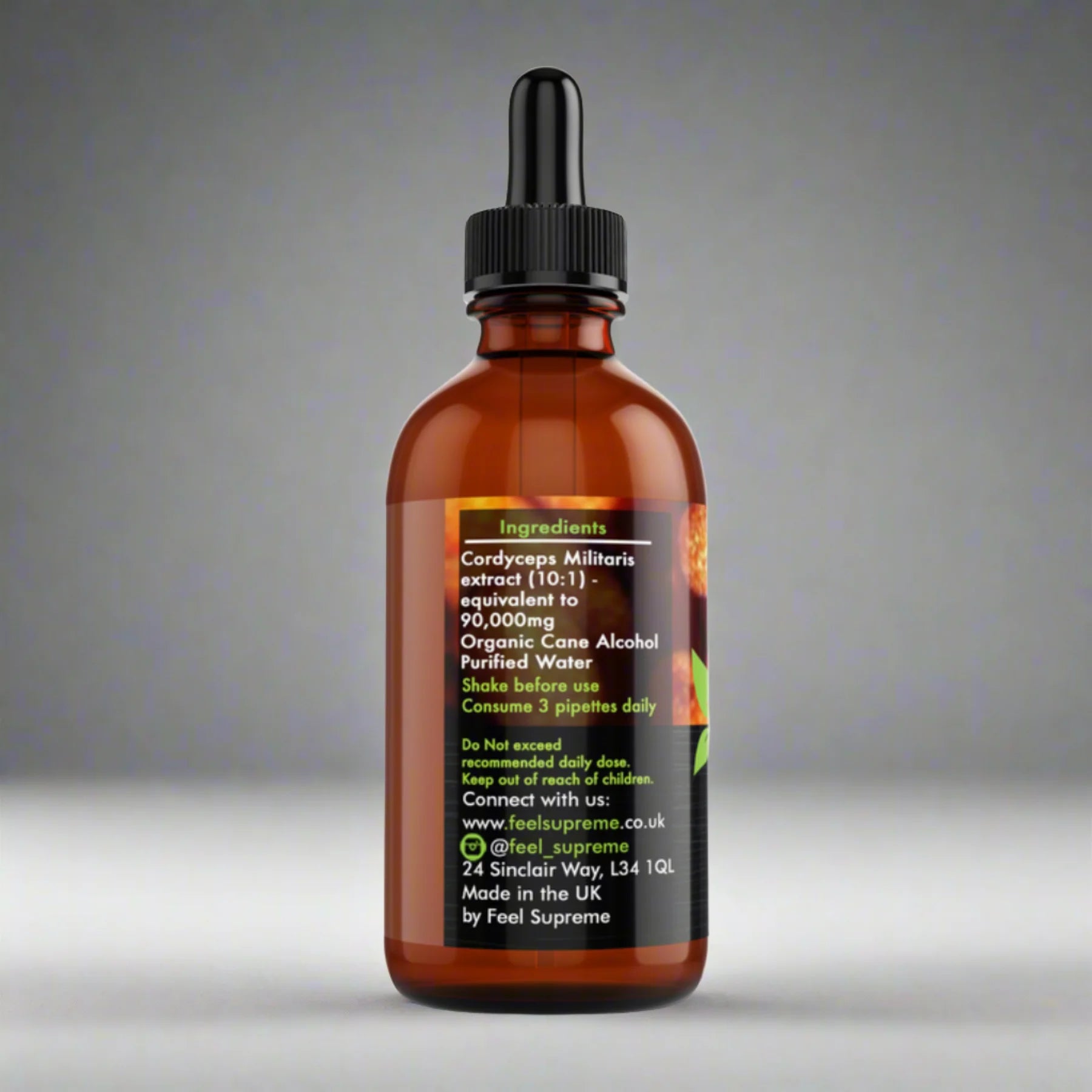 Feel Supreme Cordyceps Militaris Mushroom Liquid