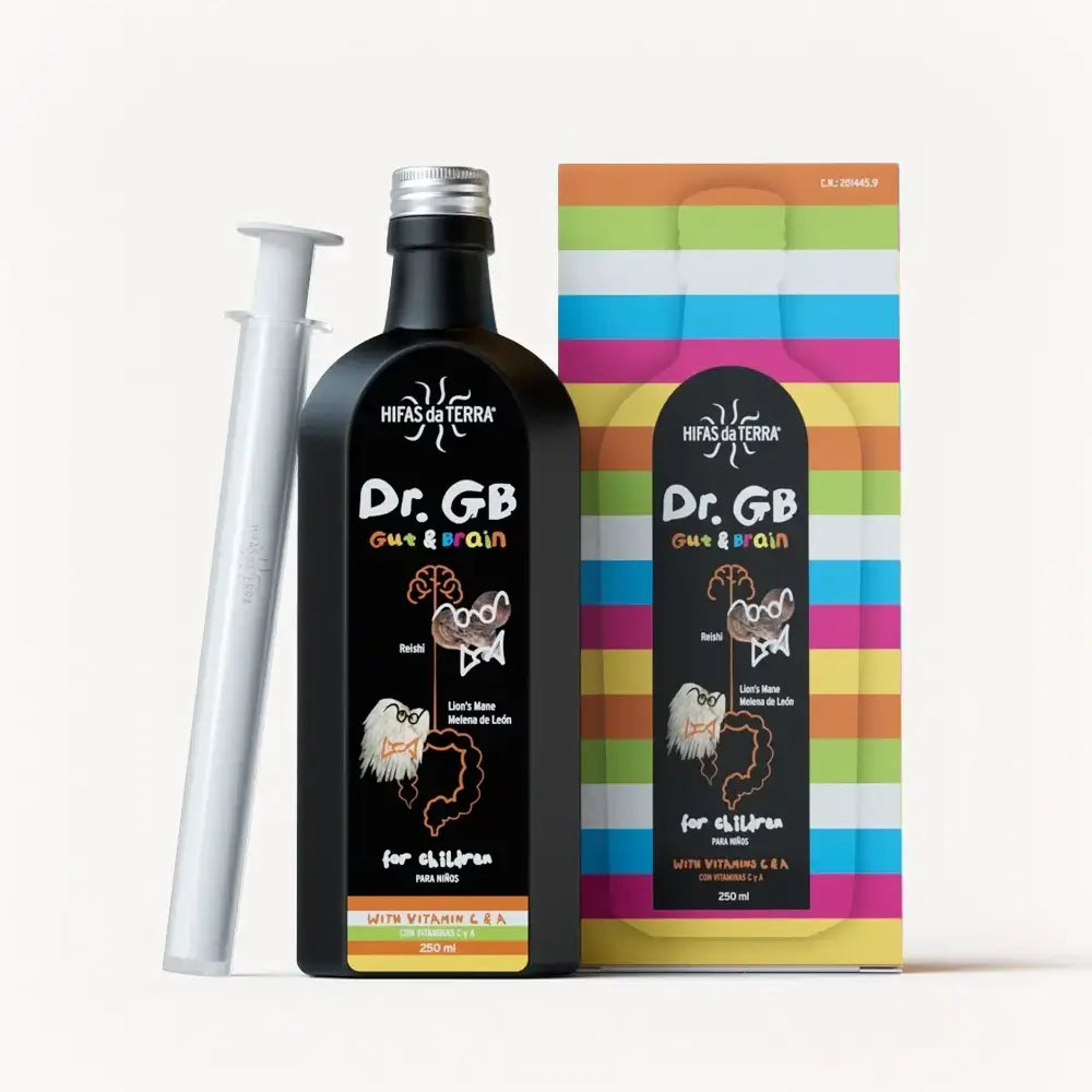 Hifas Da Terra Dr. GB (Gut & Brain) Syrup with Reishi, Lion's Mane, Prebiotics, and Vitamins C and A