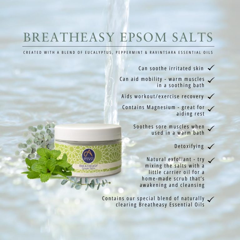 Absolute Aromas Breatheasy Epsom Bath Salt
