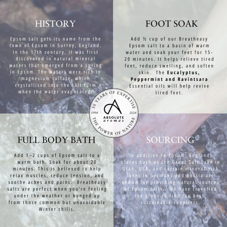 Absolute Aromas Breatheasy Epsom Bath Salt