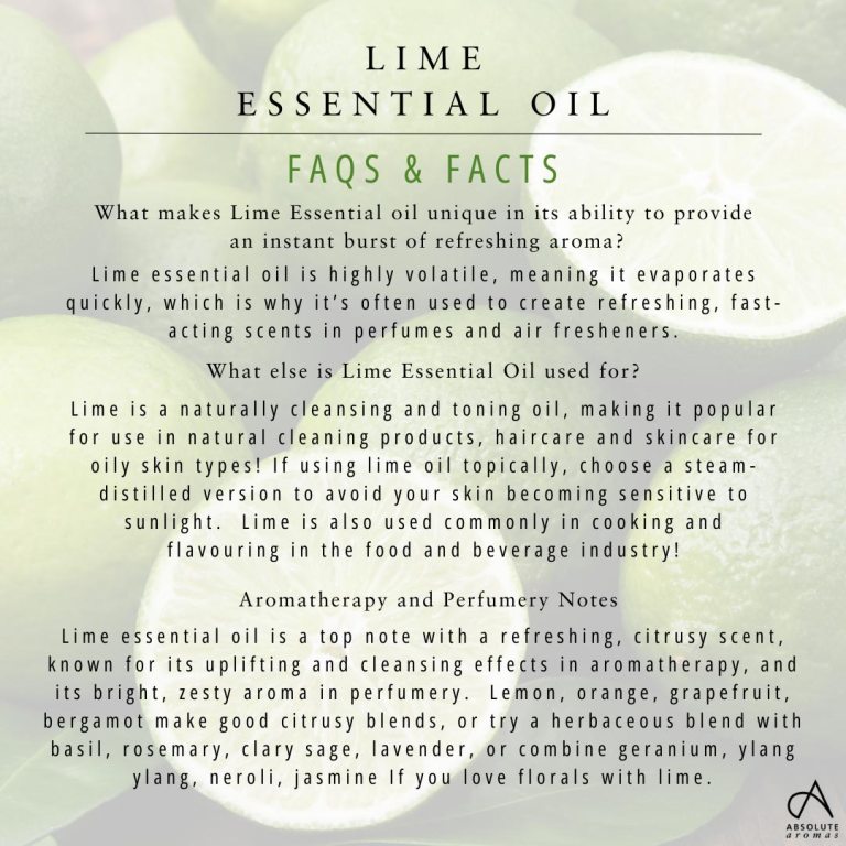 Absolute Aromas Lime Essential Oil(Distilled)