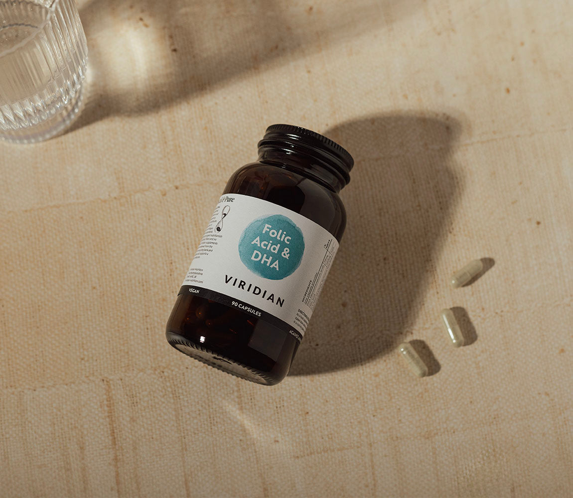 Viridian Folic Acid with DHA 90 Capsules