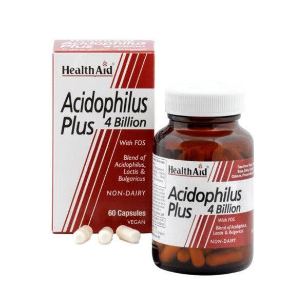 HealthAid Acidophilus Plus 4 Billion 30's Vegicaps (Pack of 2)