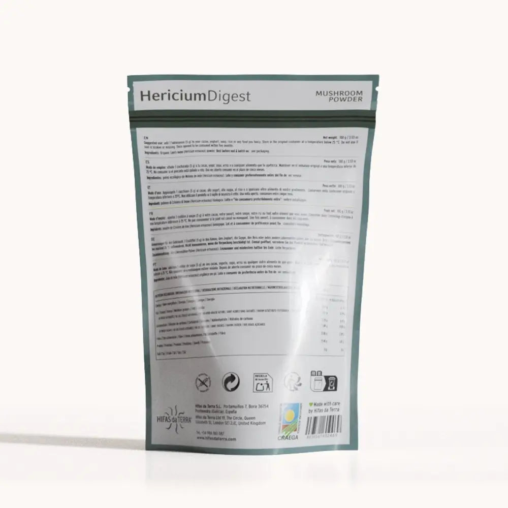 Hifas Da Terra Hericium digest powder 100% Organic Lion's Mane