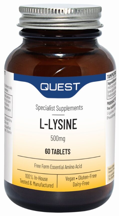Quest L-Lysine 500mg – 60 TABLETS