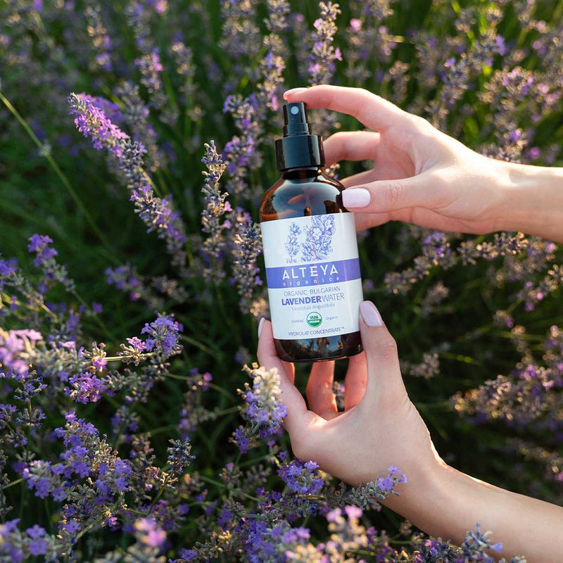 Alteya Organics Organic Bulgarian Lavender Water 240 ml - Amber Glass Bottle