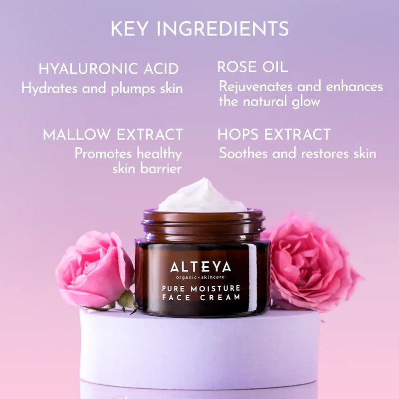 Alteya Organics Organic Luminous Rose Pure Moisture Face Cream 50 ml