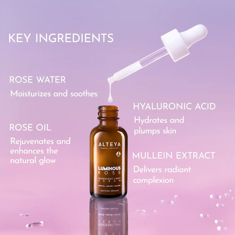 Alteya Organics Organic Luminous Rose Iridescent Light Serum 30 ml