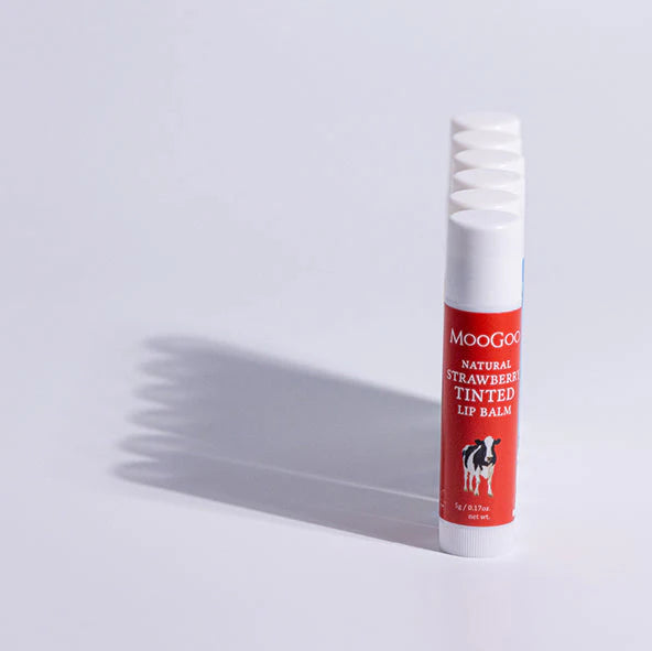 MooGoo Edible Lip Balm 5g – Strawberry Tinted