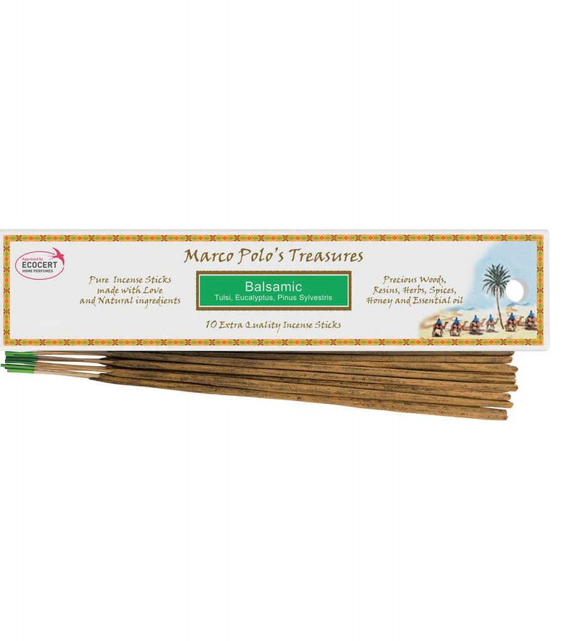 Marco Polo’s Treasures Balsamic (Tulsi, Eucalyptus & Pine) - x10 Sticks